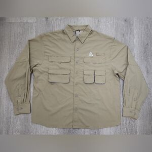 Nike ACG “Orb Weaver” Dri-FIT ADV UV Button-Up Shirt HJ2465-297 Mens Sz L NWT 🏞